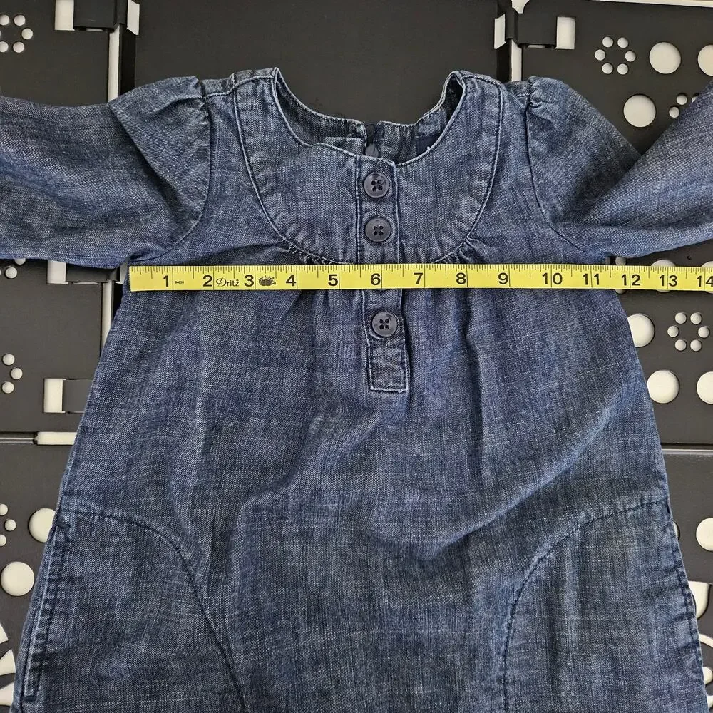 Girl's Denim and Floral Print Spring Summer Dress Bundle Set Size 3 | MINOR FLAW